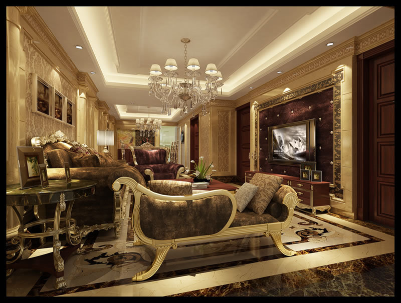 永业公寓|上海尊筑别墅客厅装修效果图