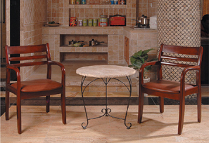 【铁艺石桌椅206001 206002】