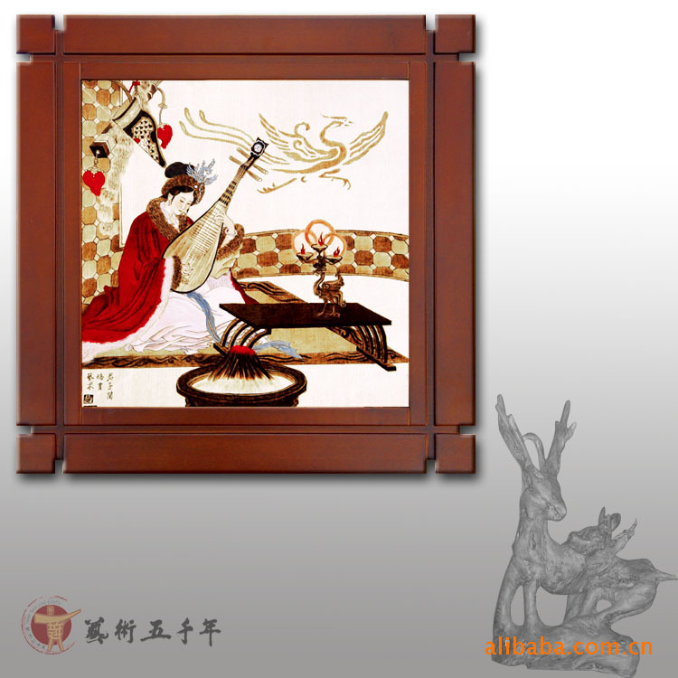 【艺术五千年纯手工制作烙铁画 民间手工艺品