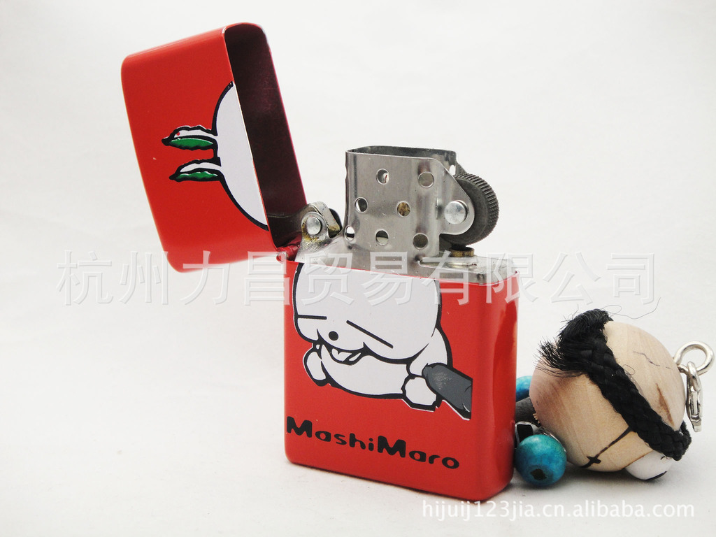 创意打火机卡通打火机流氓兔煤油打火机大红色