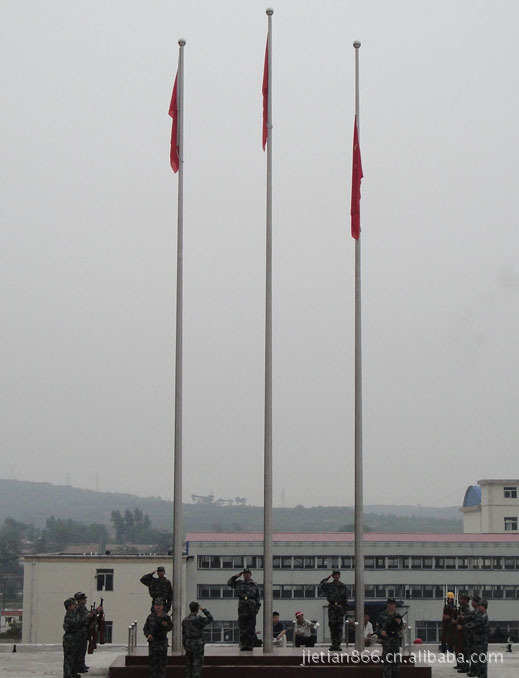 西藏锥形旗杆 拉萨市旗杆 昌都旗杆 林芝不锈钢旗杆 日喀则旗杆 图集