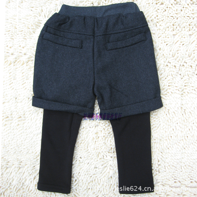 【2011冬款加厚韩版呢<em>短裤批发</em> 保暖时尚童裤