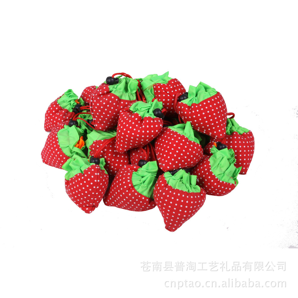 【非常漂亮的无纺布制品 草莓环保袋 草莓购物