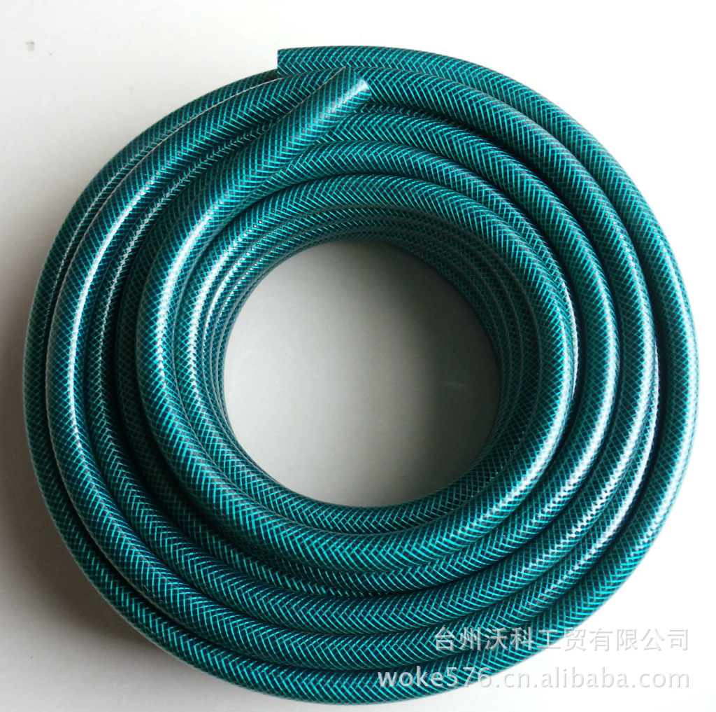 工厂专业生产PVC软管系列: PVC花园管,外绿内