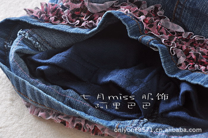 外贸原单 超值特价女童牛仔<em>腰</em>裙 带<em>内裤</em> 外贸童