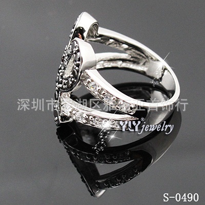 式外贸首饰s-3640 925纯银镶锆石生肖<em>动物马</em>造