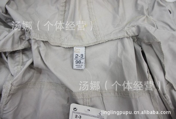 新款 ZARA 童装 儿童燕尾服风衣 女童风衣外套