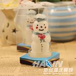 圣诞雪人蜡烛 单个装女 圣诞礼品 一浩然蜡烛厂家直销 小额混批