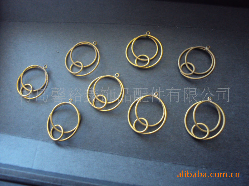 【供应铜丝耳环,手工耳环,焊接耳环,串珠耳环】