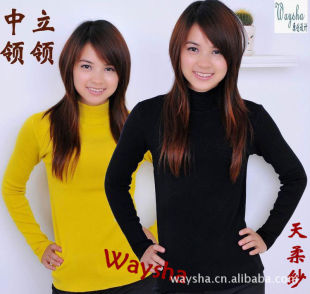 批发采购<em>女式毛衣</em>-<em>半高领</em>中领立领秋冬<em>厚</em>线衣