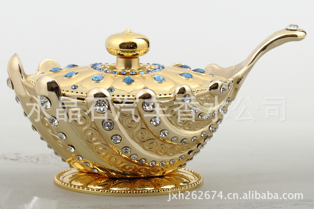 水晶石品牌汽车香水 合金香座 纯水晶钻 阿拉丁