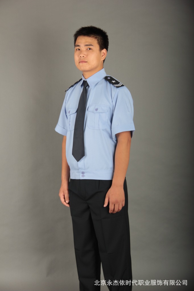 【保安半袖衬衣停车管理 工服物业酒店工厂事