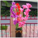 单枝大惠兰 高枝仿真花 艺术插花 家居用品装饰花卉