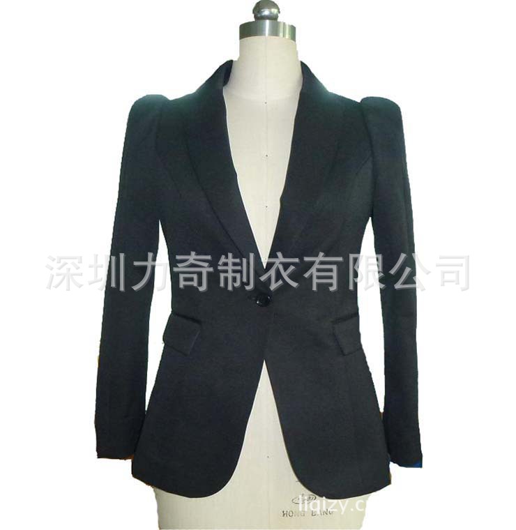 【生产加工行政制服 <em>职业</em>外套 <em>黑色女职业装</em> 办