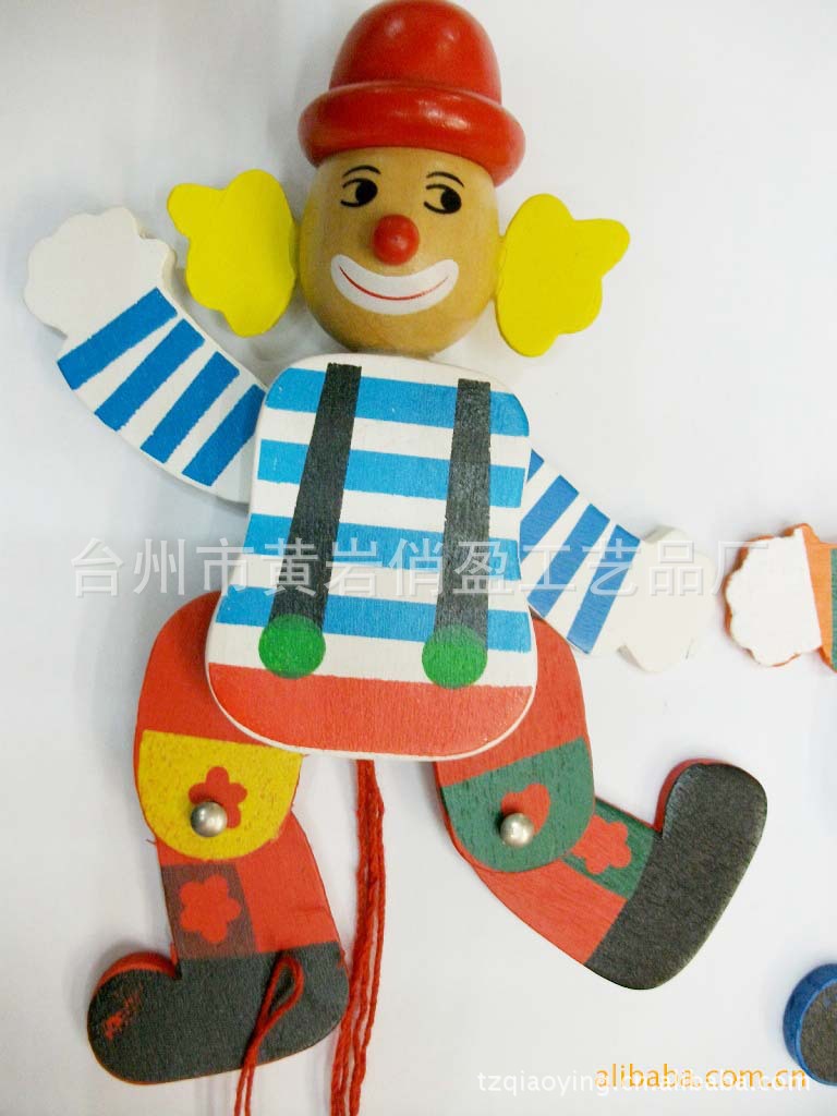 供应外贸出口拉线木偶,卡通小丑拉线人,拉