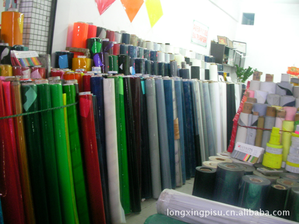 现货PVC进口超透明,普透,有色透明薄膜,低毒环