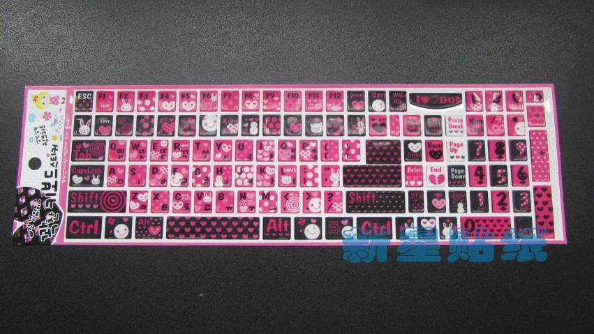 【批量供应键盘贴 笔记本美容键盘贴】价格,厂家,图片,塑料、树脂工艺品,苍南县新星贴纸有限公司-马可波罗网