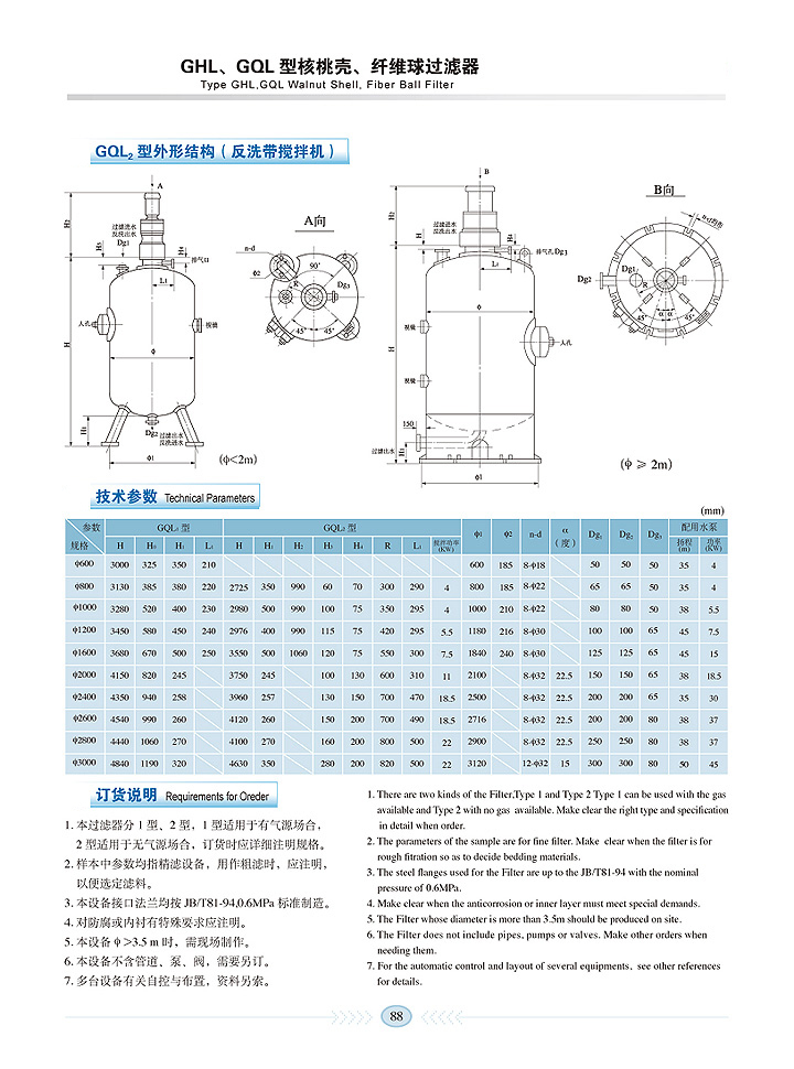 GHL、GQL型核桃壳、纤维球过滤器-4