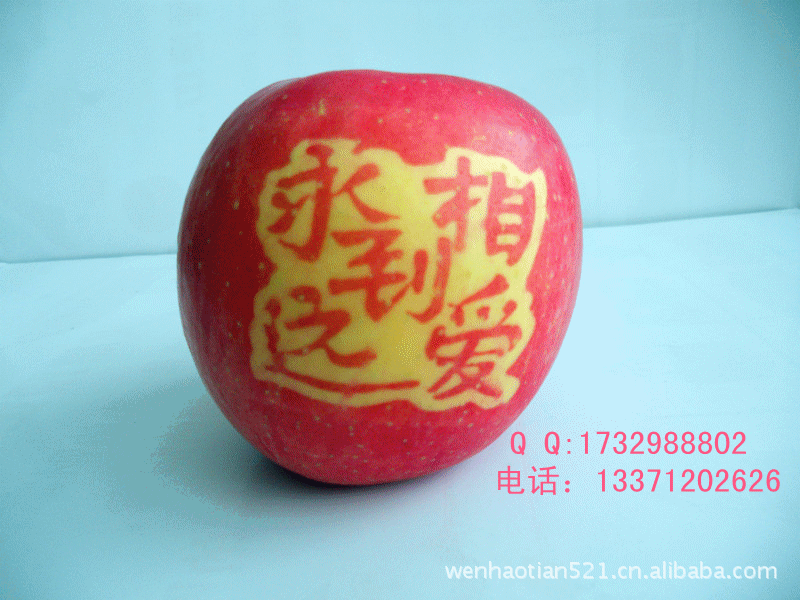 圣诞节礼品 平安果礼盒 新上印字刻字红富士苹果