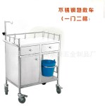 专业生产供应不锈钢急救车医用推车