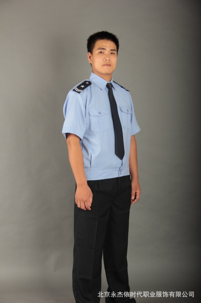 【保安半袖衬衣停车管理 工服物业酒店工厂事