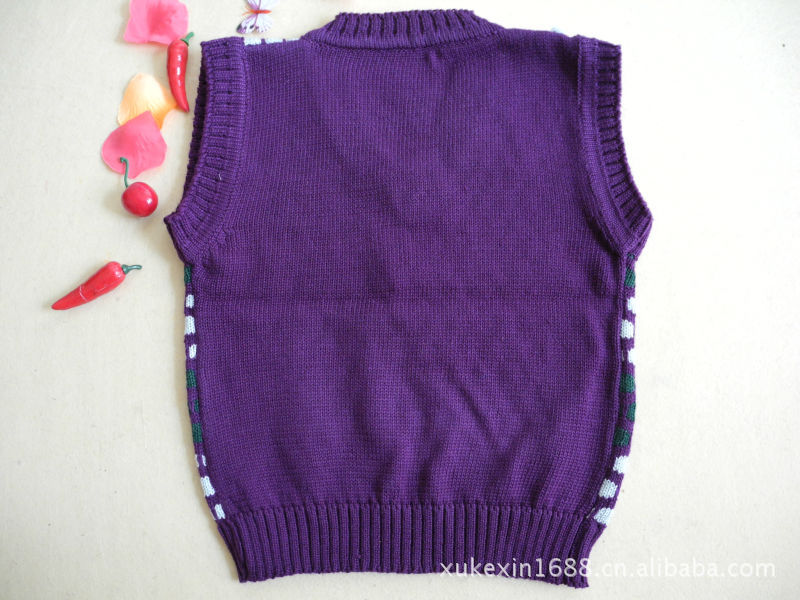 【精品<em>童装毛衣批发</em> 漂亮的小点点马甲毛背心