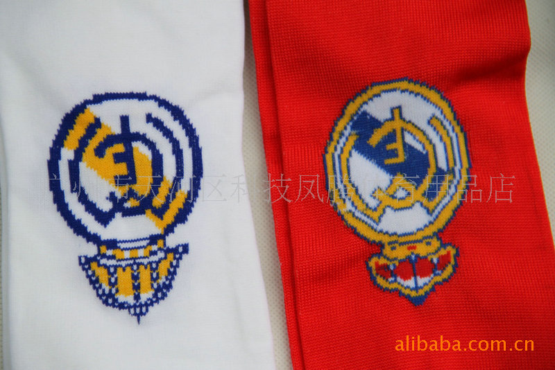 【批发皇家马德里足球队长袜 供应皇家马德里