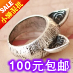 J129【依韩饰品】外贸原单复古猫耳朵戒指 饰品混批 指环批发