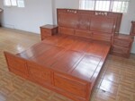 东阳红木家具非洲花梨木卧室辉煌大床