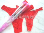 厂家供应 圣诞节情人节礼品 玫瑰花情趣情侣内裤 性感镂空