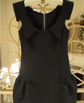 2012新款春装CBRL厂家直销MIUMIU同款修身学院风甜美花苞连衣裙