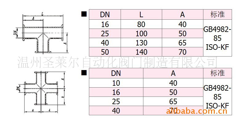 kf系列真空直接头法兰真空快装接头真空卡箍接头真空配件