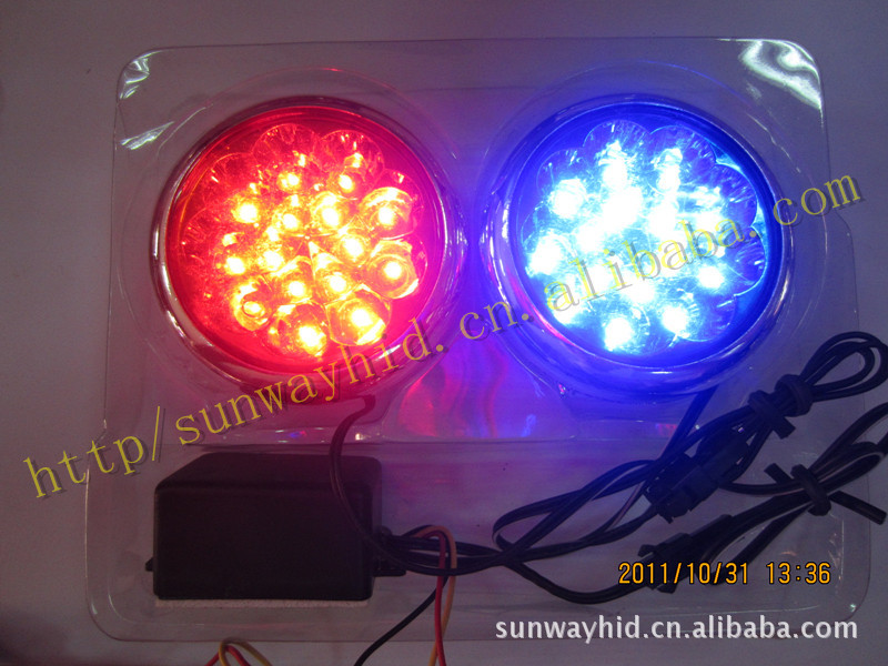 【汽车摩托车装饰灯警示灯led对闪装饰灯led彩