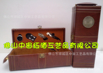 现货红酒皮盒 红酒盒皮盒 拉菲红酒包装盒 拉菲红酒礼盒