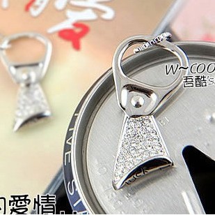 滨崎步之最爱幸运易拉罐拉环镶钻字母项链(大号) 依韩