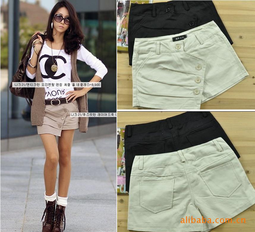 【<em>广州女装短裤批发</em> <em>时尚</em>热裤 休闲新款短裤热