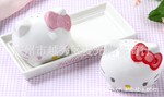 广州Hellokitty凯蒂猫可爱儿童卡通味具批发 陶瓷调味罐批发