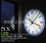 O2 LED投影时钟 50000H LED投影时钟 红黄绿色片供选择 投影时钟