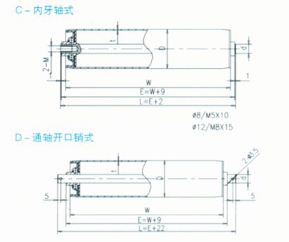 供应轻负荷无动力滚筒等输送配件