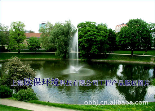 喇叭花形喷泉图片_