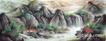 国画、字画、山水画DS02287-60 2