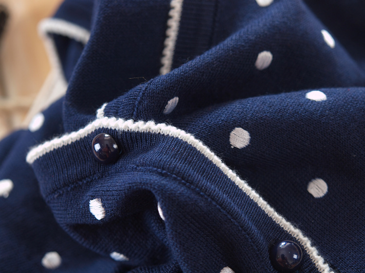 【2011春秋装针织<em>开衫钩</em>圆点木耳边花外贸针