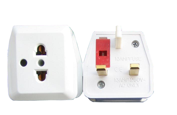 带保险丝英式插头 香港新加坡旅游转换插座 英