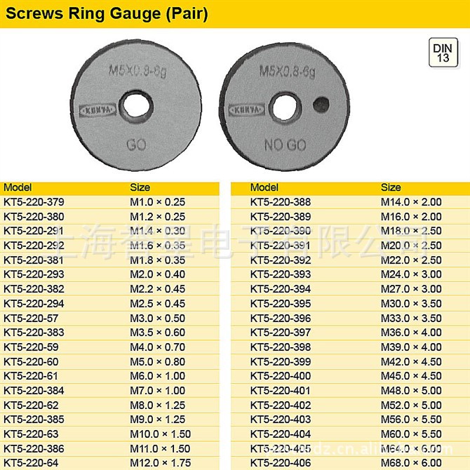 通止规 螺环环规 螺纹塞规 mitutoyo 三丰 kenta 宝禾 施泰力