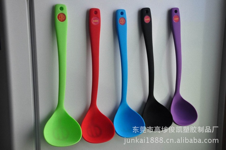 【硅胶汤勺生产加工 硅胶厨房用品汤勺 硅胶环