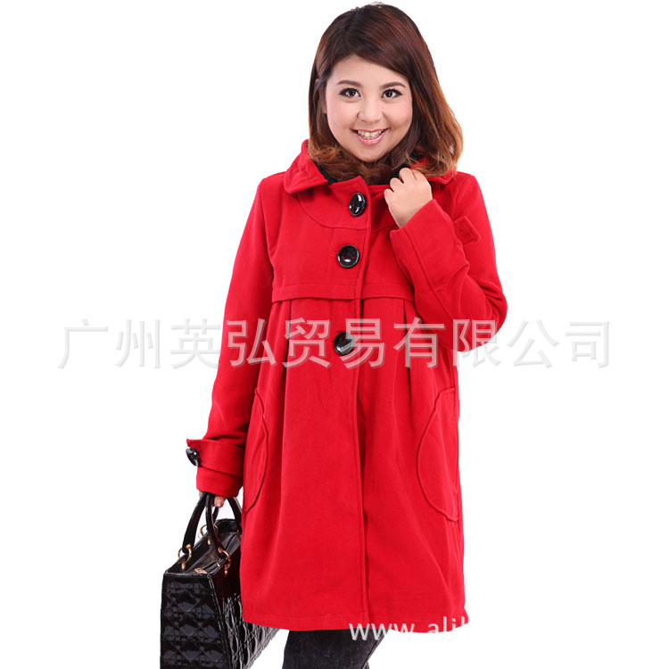 大码女装-加大码大号女装肥胖mm秋冬装<em>毛呢</em>子