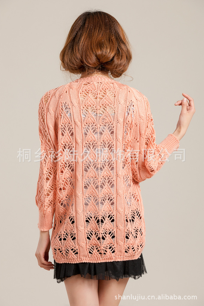 2012 新款 春装外套镂空披肩韩版 百搭小开衫宽
