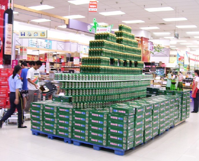 超市堆头的花样造型_超市花样堆头_超市花样堆头图片