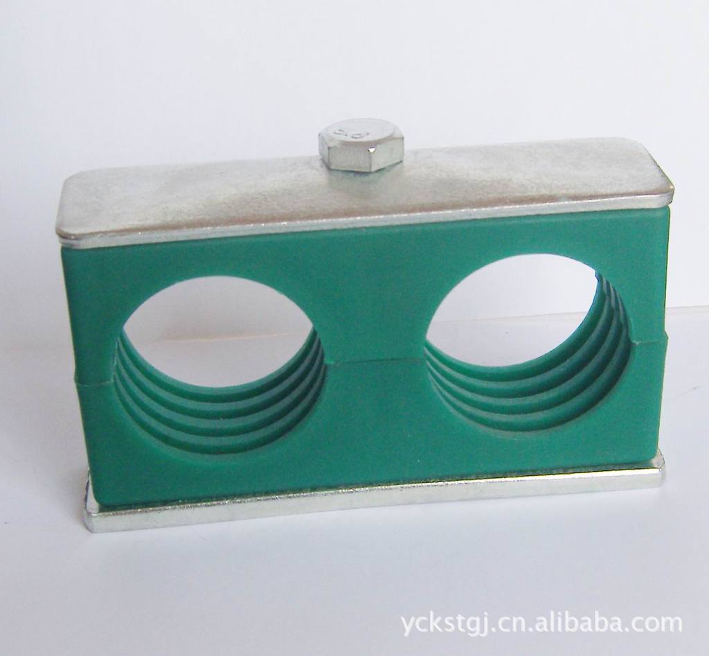 【供应优质轻型双联双孔管夹 厂家直销 价格低