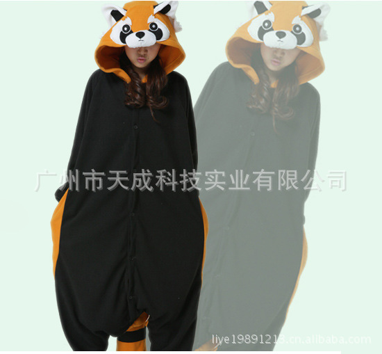 情侣冬季<em>睡衣</em> 浣熊维尼熊卡通连体<em>动物睡衣</em> 送